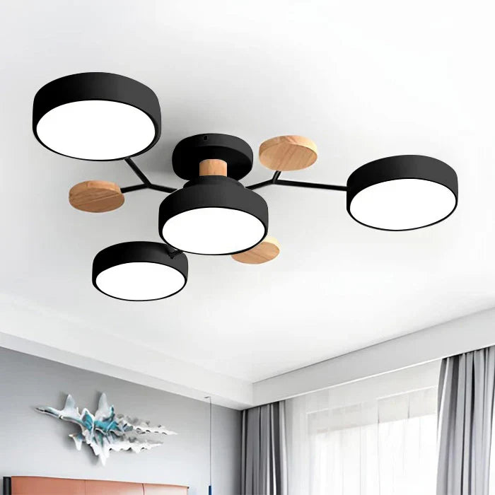 Contemporary LED Flush Mount Ceiling Fixture – Bright Modern Lighting