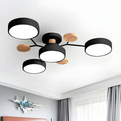 Contemporary LED Flush Mount Ceiling Fixture – Bright Modern Lighting