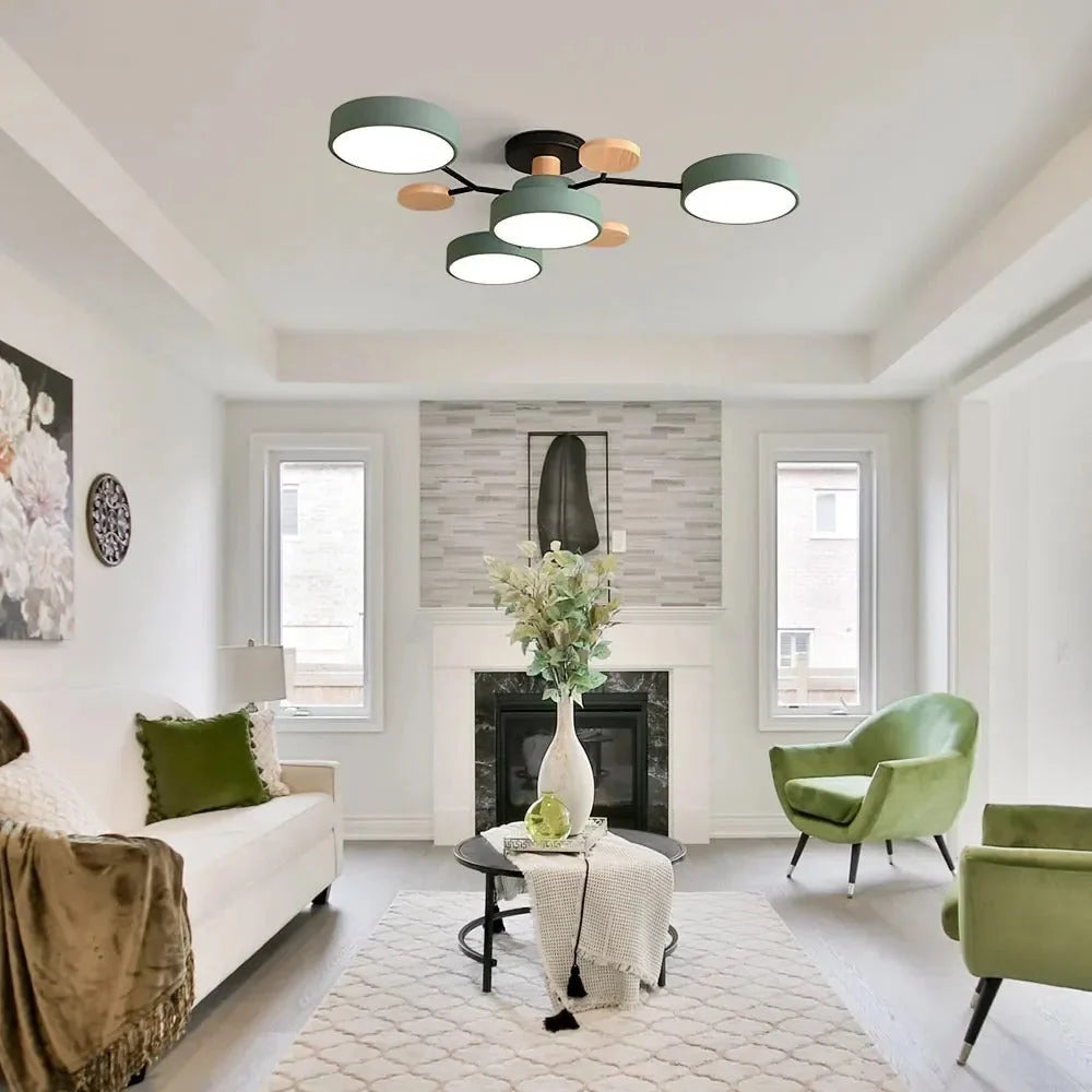 Contemporary LED Flush Mount Ceiling Fixture – Bright Modern Lighting