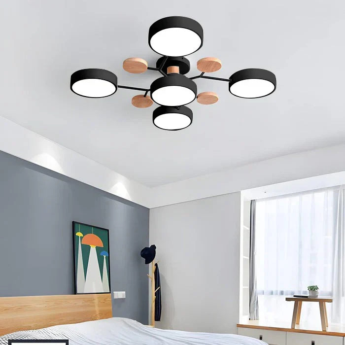 Contemporary LED Flush Mount Ceiling Fixture – Bright Modern Lighting