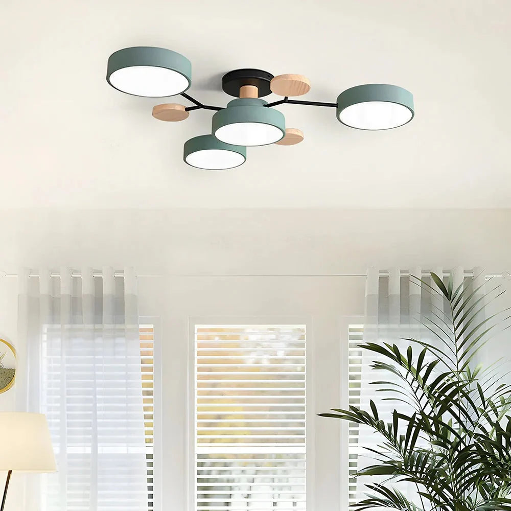Contemporary LED Flush Mount Ceiling Fixture – Bright Modern Lighting