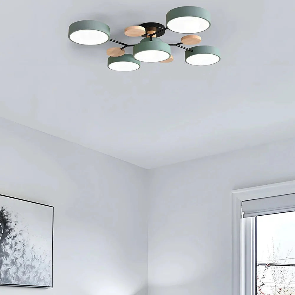 Contemporary LED Flush Mount Ceiling Fixture – Bright Modern Lighting