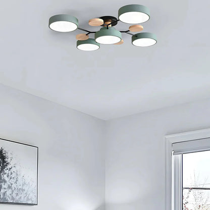 Contemporary LED Flush Mount Ceiling Fixture – Bright Modern Lighting