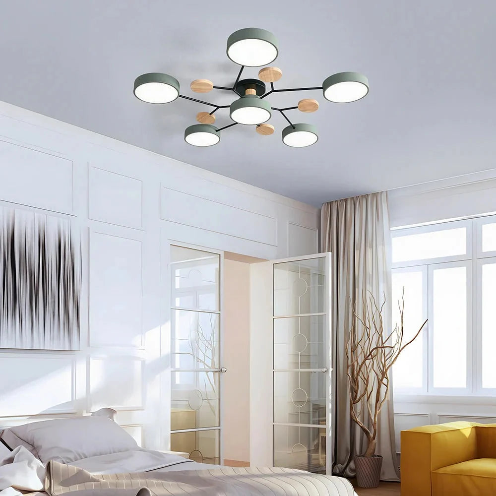 Contemporary LED Flush Mount Ceiling Fixture – Bright Modern Lighting