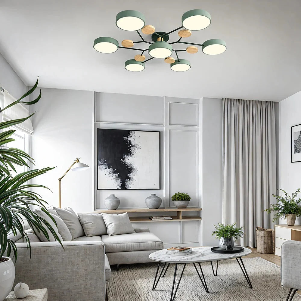 Contemporary LED Flush Mount Ceiling Fixture – Bright Modern Lighting
