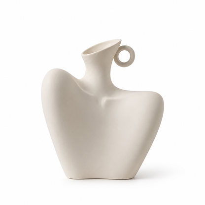 Contemporary Sculptural Ceramic Vase For Fresh & Dried Flowers