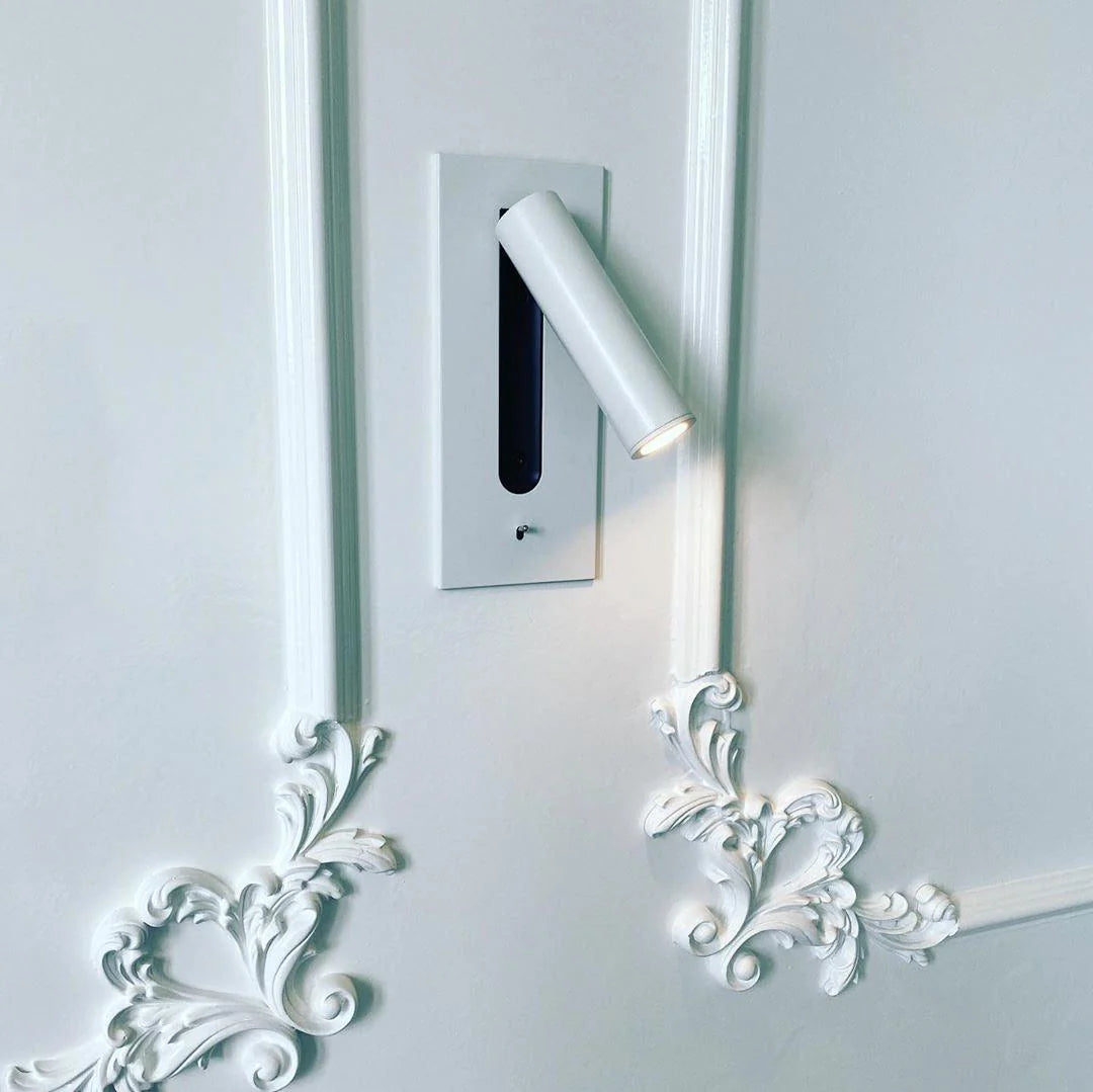 Contemporary Wall-Mounted Bedside Lamp with LED Light Adjustable