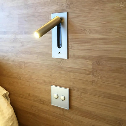 Contemporary Wall-Mounted Bedside Lamp with LED Light Adjustable