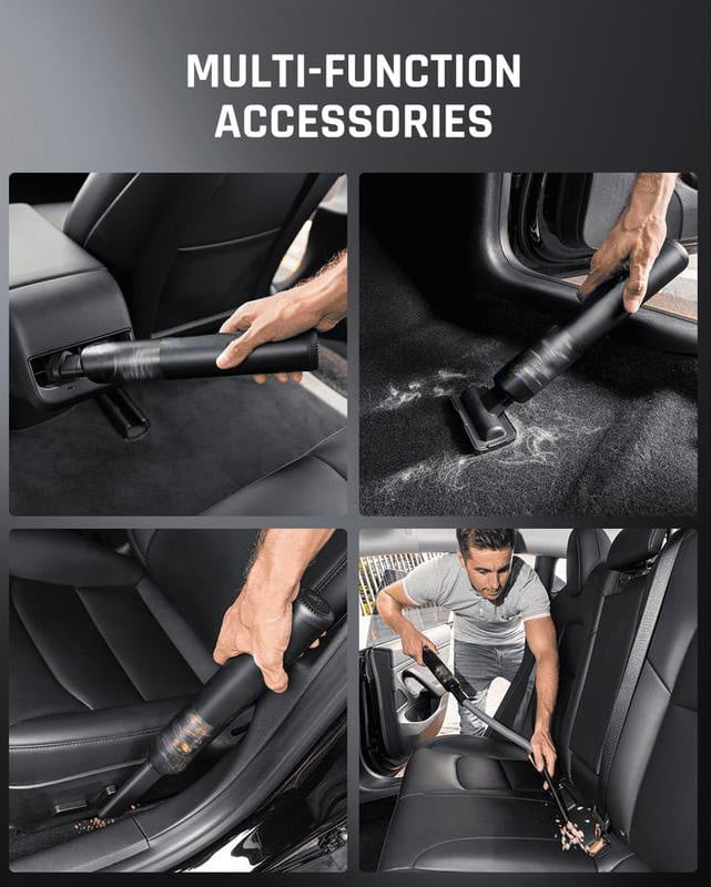 Cordless Car Vacuum 120W Motor Lightweight USB-C Charging