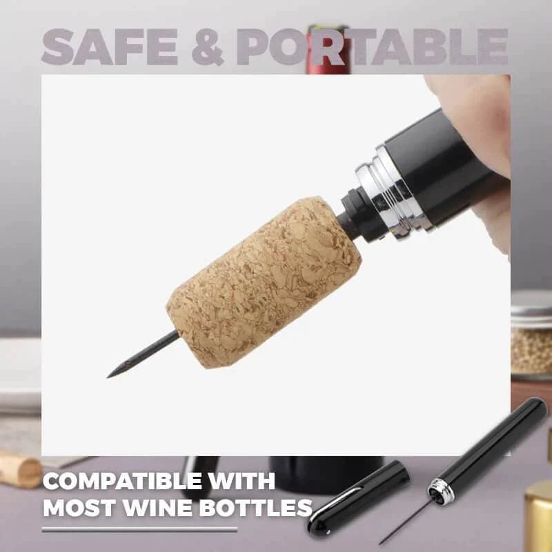 Corkscrew Air Pressure Pump-Action Stainless Steel Needle