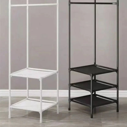 Corner Clothes Rack Steel Space-Saving Open Design