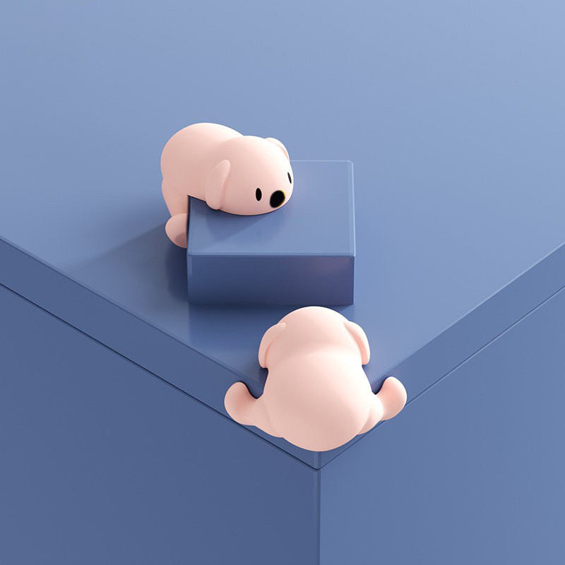 Corner Guard Dog-Shaped Soft Silicone Self-Adhesive