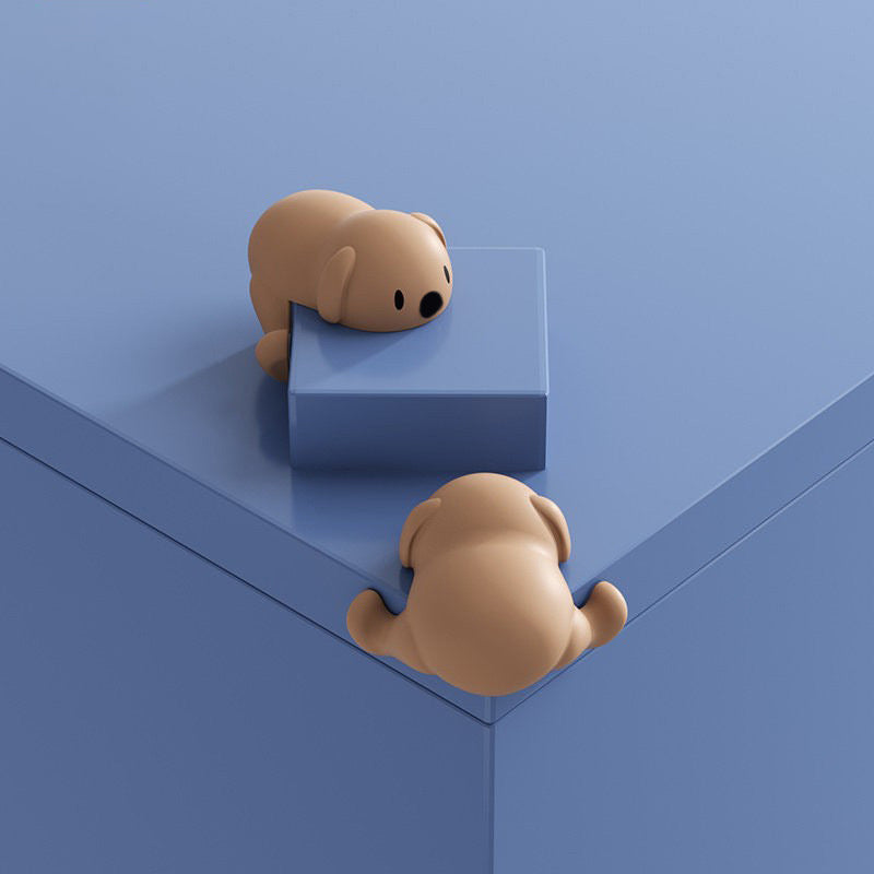 Corner Guard Dog-Shaped Soft Silicone Self-Adhesive
