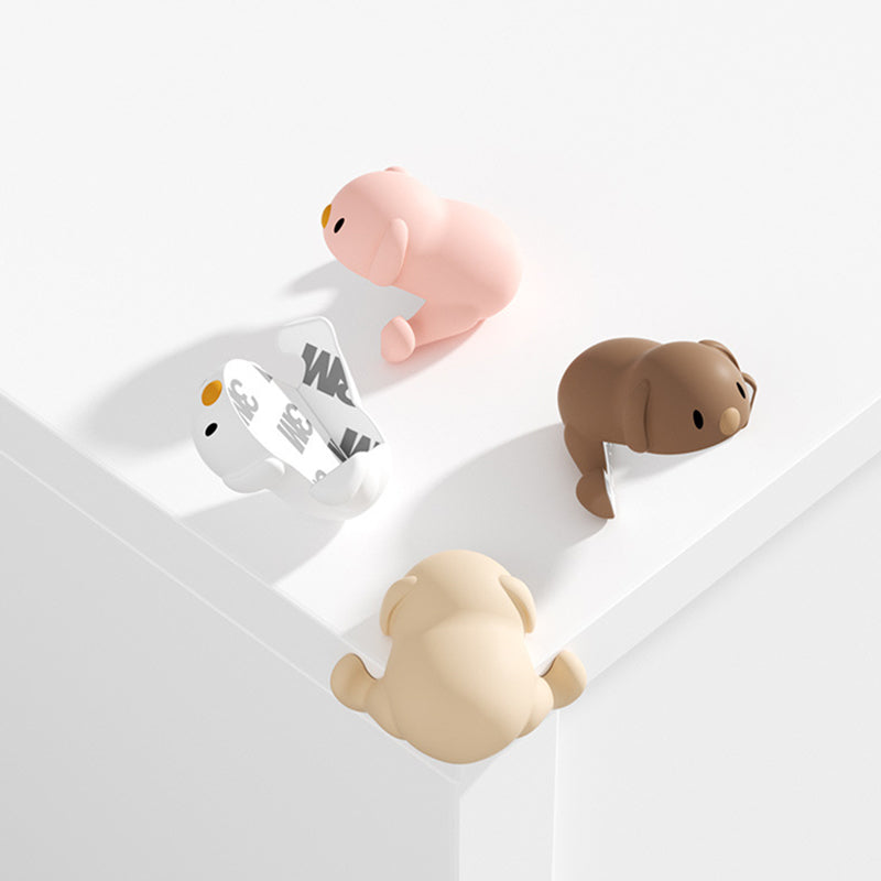 Corner Guard Dog-Shaped Soft Silicone Self-Adhesive