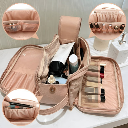 Cosmetic Bag Multiple Compartments & Elastic Bands