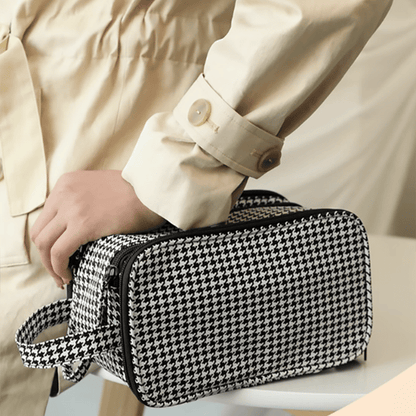 Cosmetic Bag Multiple Compartments & Elastic Bands