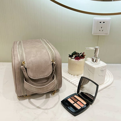 Cosmetic Bag Multiple Compartments & Elastic Bands