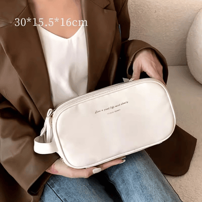 Cosmetic Bag Multiple Compartments & Elastic Bands