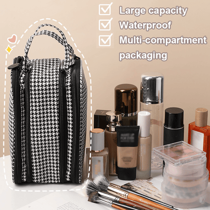 Cosmetic Bag Multiple Compartments & Elastic Bands