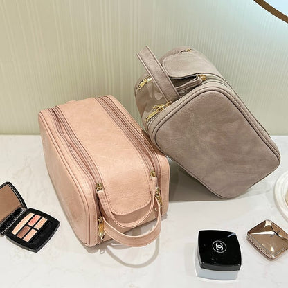 Cosmetic Bag Multiple Compartments & Elastic Bands