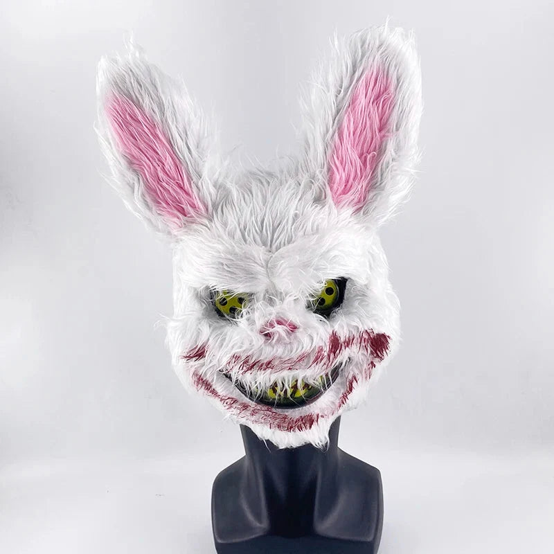 Costume Mask Faux Fur Optional LED Lights