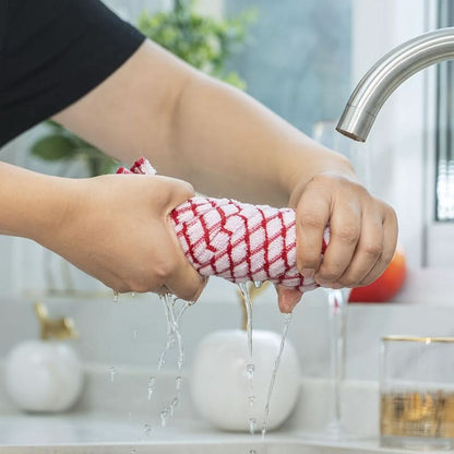 Cotton Kitchen Towels Absorbent Quick-Drying Reusable