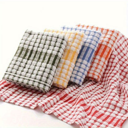 Cotton Kitchen Towels Absorbent Quick-Drying Reusable