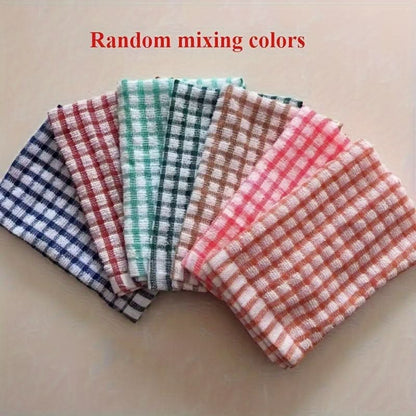 Cotton Kitchen Towels Absorbent Quick-Drying Reusable