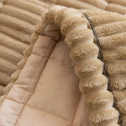 Couch Cover Plush Polyester Non-Slip Machine Washable
