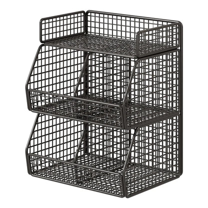 Countertop Pantry Organizer 3-Tier Wire Space-Saving
