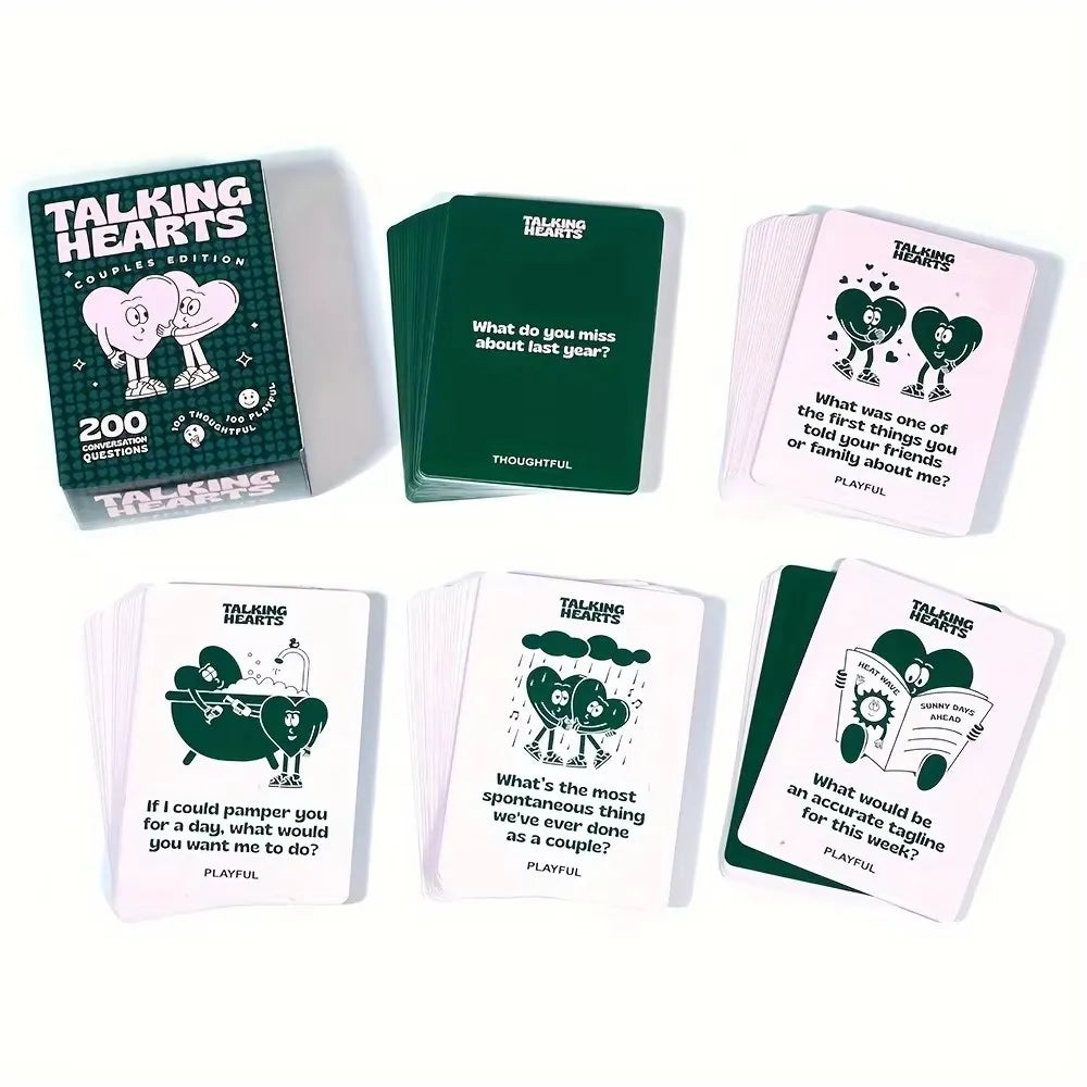Couples Conversation Card Game 200 Playful & Thoughtful Questions