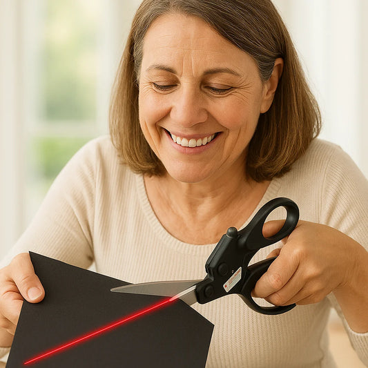 Craft Scissors Laser Guide Precision Cuts Fabric & Paper