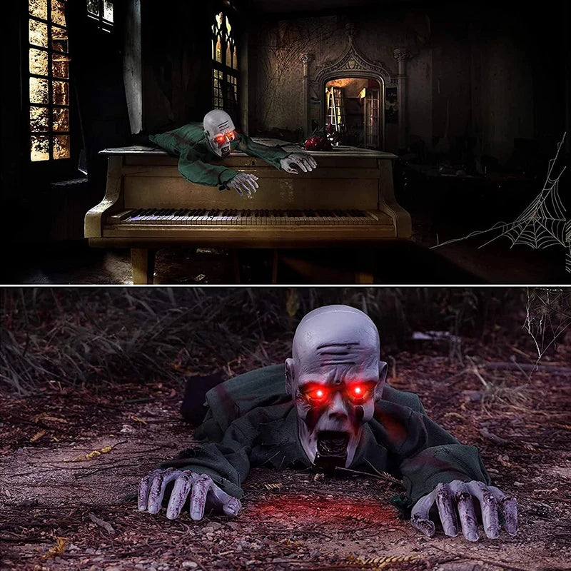 Crawling Ghost Battery-Operated Spooky Sound Flowing Fabric