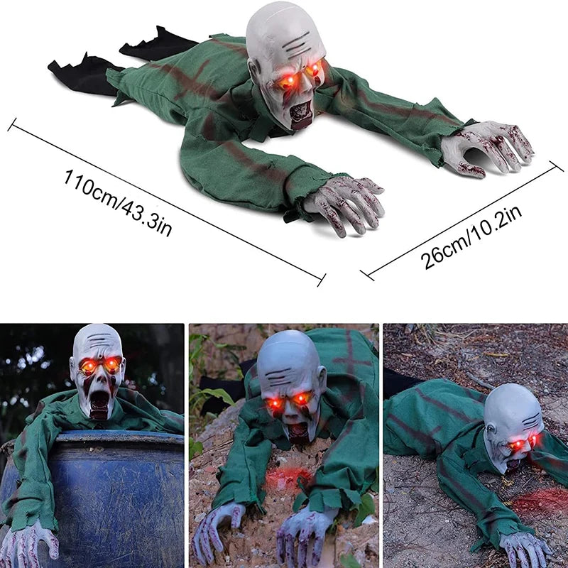 Crawling Ghost Battery-Operated Spooky Sound Flowing Fabric