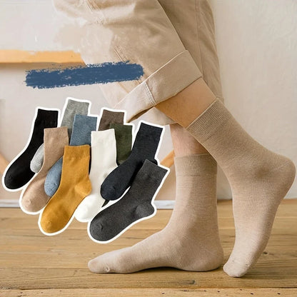 Crew Socks Cotton Blend Set of 10 Pairs