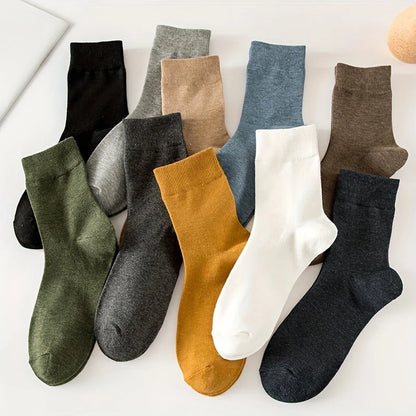 Crew Socks Cotton Blend Set of 10 Pairs