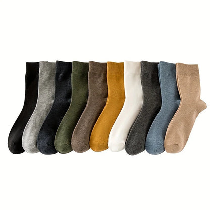 Crew Socks Cotton Blend Set of 10 Pairs