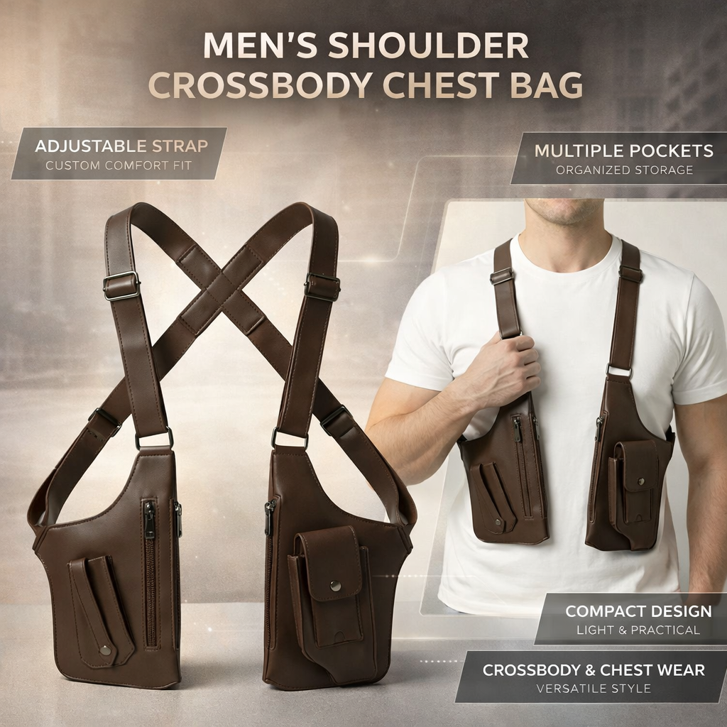 Crossbody Bag Adjustable Strap & Multiple Compartments