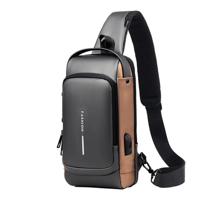 Crossbody Bag Anti-Theft Combination Lock USB Port & Tablet Sleeve