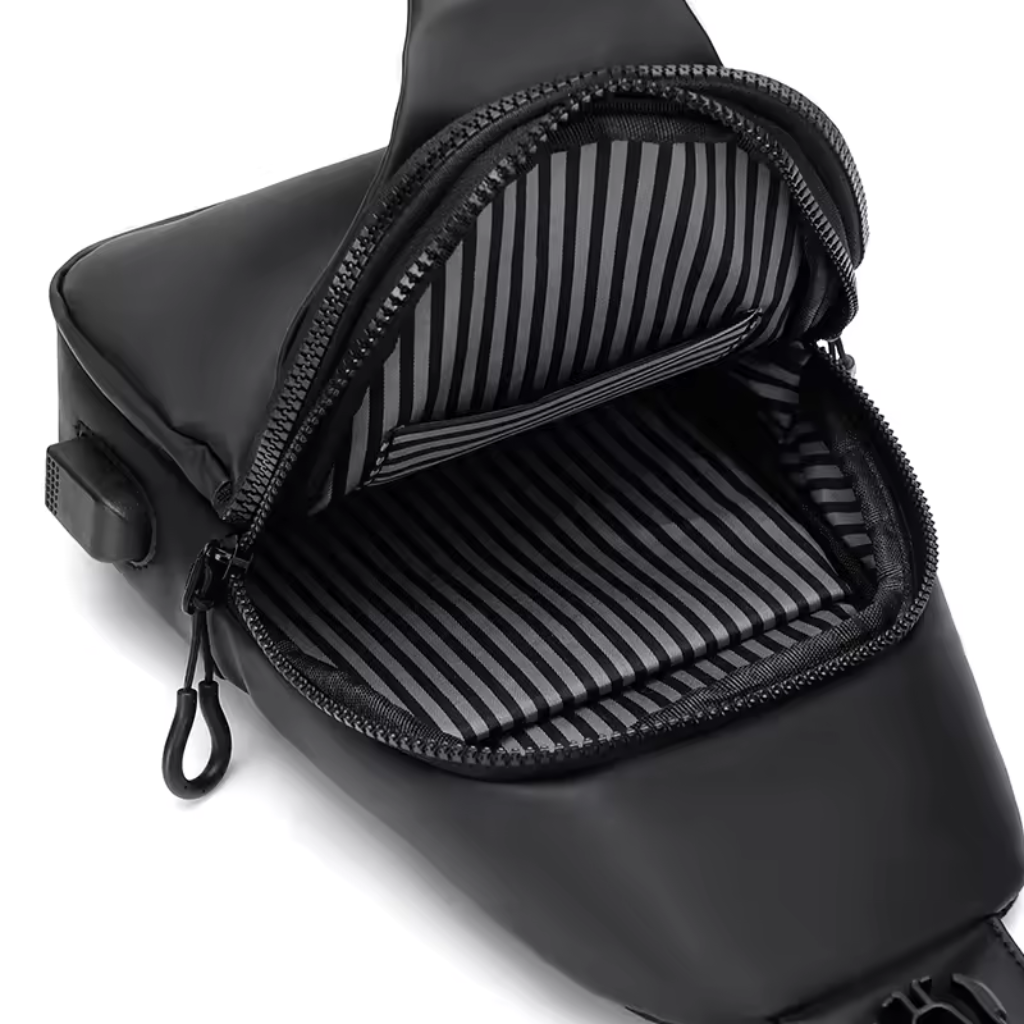 Crossbody Bag Anti-Theft Hidden Zippers Water-Repellent Polyester