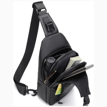 Crossbody Bag Anti-Theft Hidden Zippers Water-Repellent Polyester