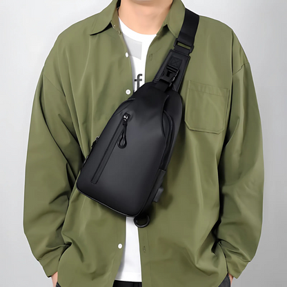Crossbody Bag Anti-Theft Hidden Zippers Water-Repellent Polyester