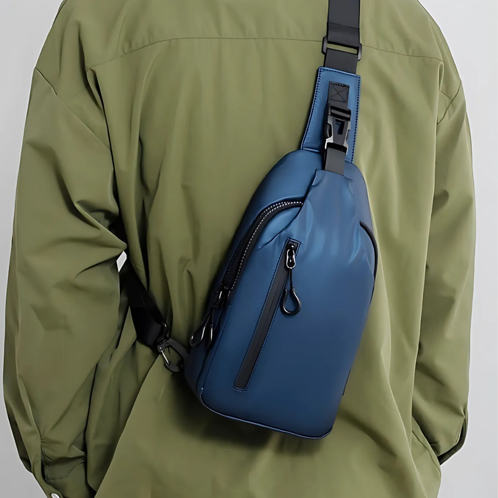 Crossbody Bag Anti-Theft Hidden Zippers Water-Repellent Polyester