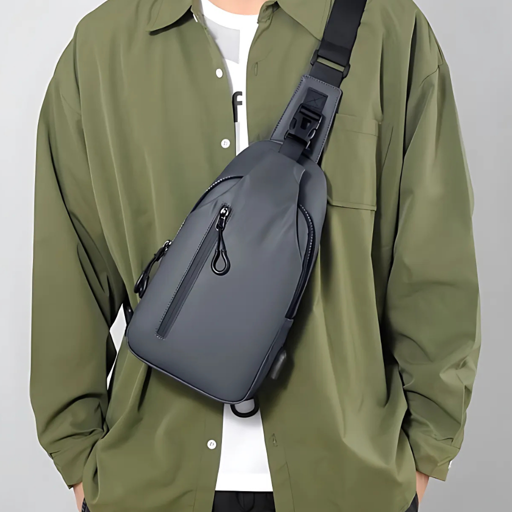 Crossbody Bag Anti-Theft Water-Repellent Hidden Back Zipper Adjustable Strap