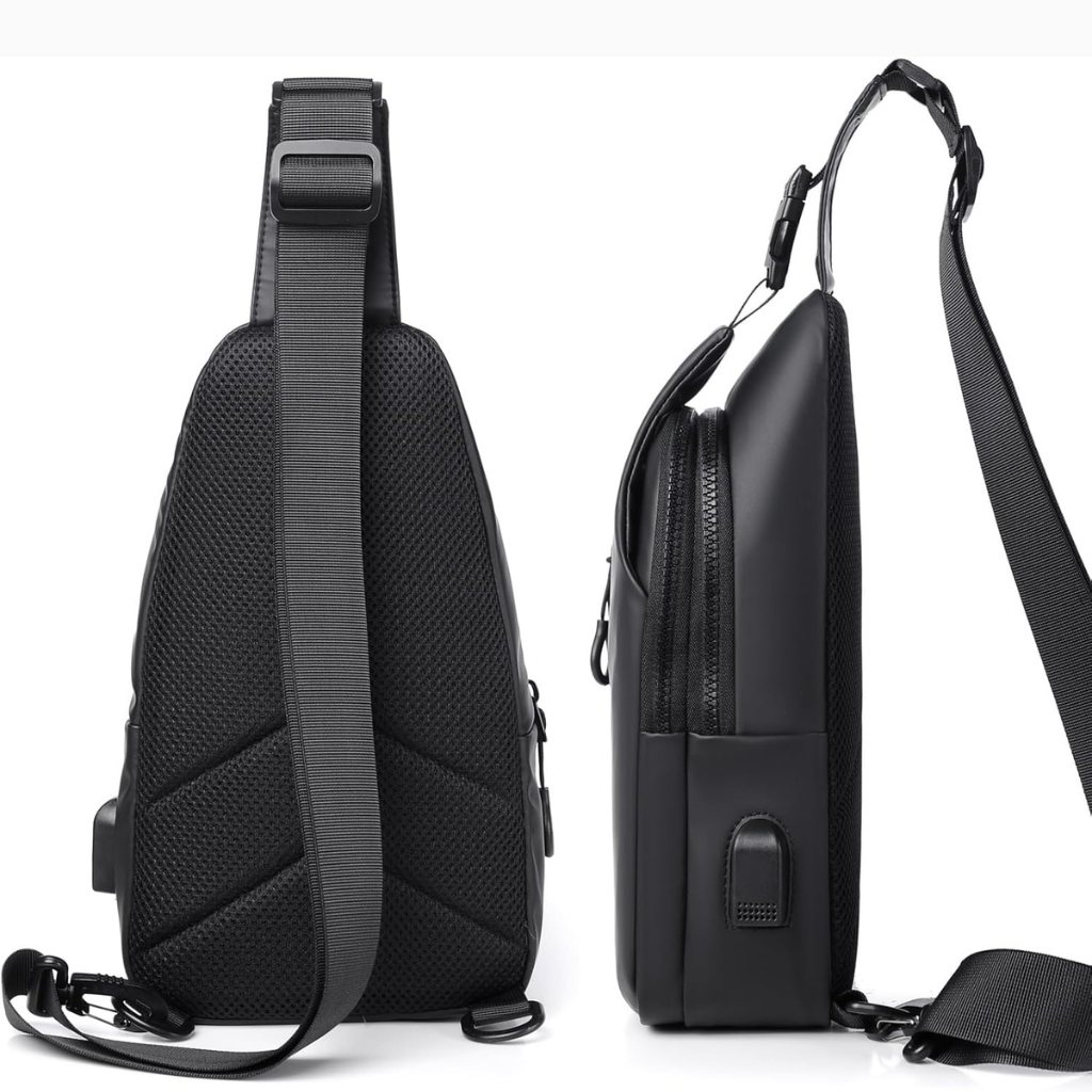 Crossbody Bag Anti-Theft Water-Repellent Hidden Back Zipper Adjustable Strap