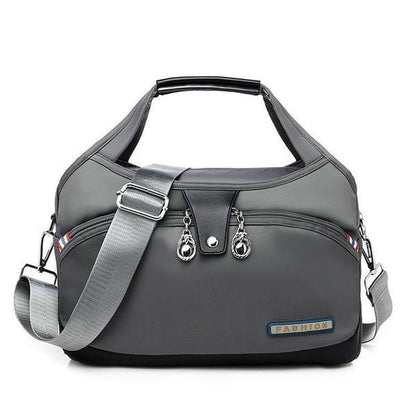 Crossbody Bag Five Zippered Compartments Anti-Theft Pocket Water-Repellent Nylon