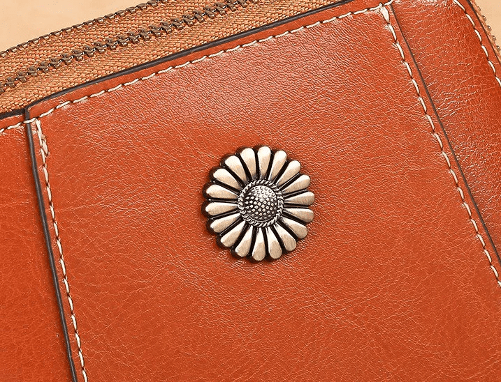 Crossbody Bag Leather Look Multiple Compartments & Double Zipper