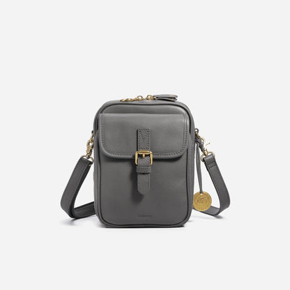 Crossbody Bag RFID-Blocking Wallet Glasses Compartment Adjustable Strap