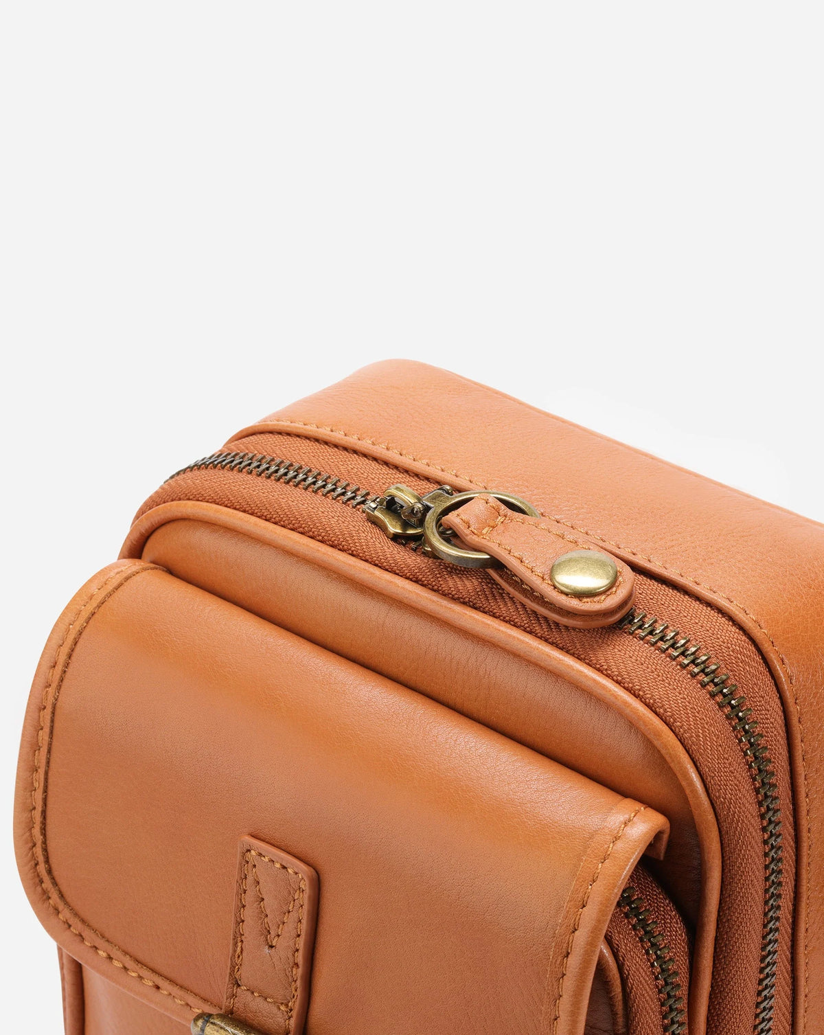 Crossbody Bag RFID-Blocking Wallet Glasses Compartment Adjustable Strap