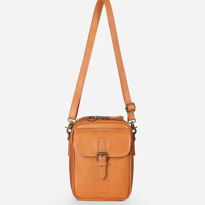 Crossbody Bag RFID-Blocking Wallet Glasses Compartment Adjustable Strap